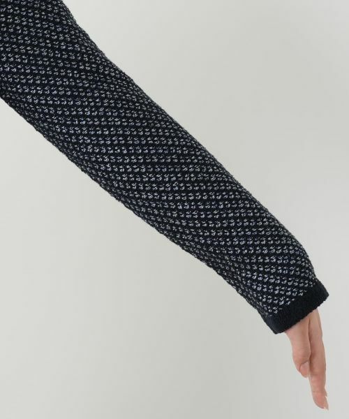 Leilian / レリアン テーラードジャケット | Vネックニットジャケット | 詳細12