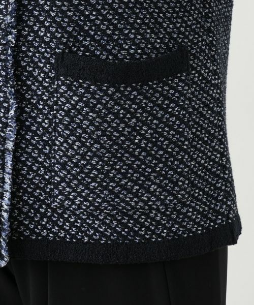 Leilian / レリアン テーラードジャケット | Vネックニットジャケット | 詳細13