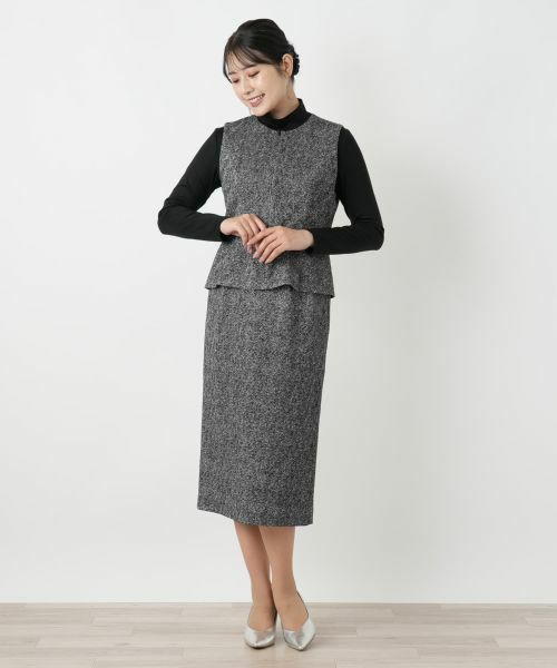 Leilian / レリアン セットアップ | ヘリンボーンプリントジレスーツ【25年10月カタログ】 | 詳細23