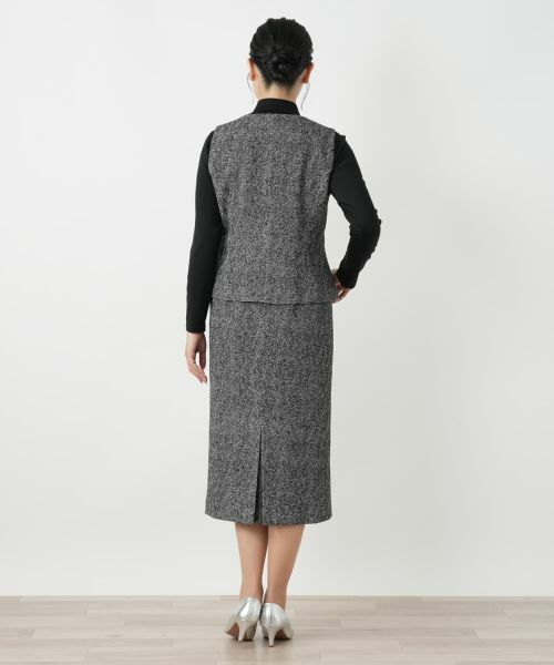 Leilian / レリアン セットアップ | ヘリンボーンプリントジレスーツ【25年10月カタログ】 | 詳細25