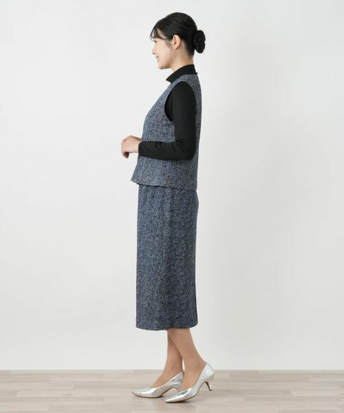 Leilian / レリアン セットアップ | ヘリンボーンプリントジレスーツ【25年10月カタログ】 | 詳細27