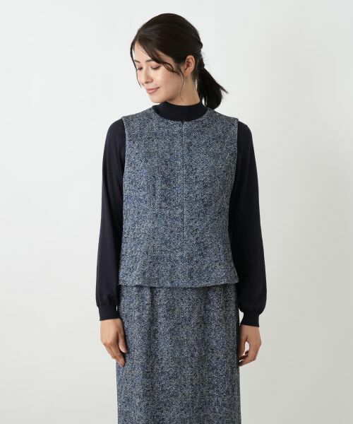 Leilian / レリアン セットアップ | ヘリンボーンプリントジレスーツ【25年10月カタログ】 | 詳細3
