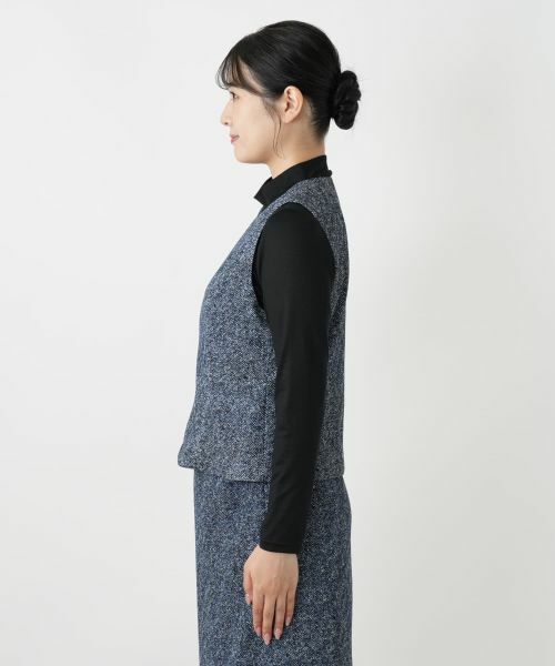 Leilian / レリアン セットアップ | ヘリンボーンプリントジレスーツ【25年10月カタログ】 | 詳細30