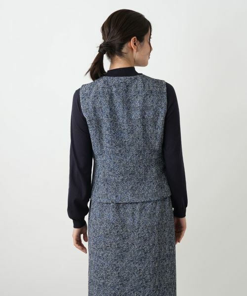 Leilian / レリアン セットアップ | ヘリンボーンプリントジレスーツ【25年10月カタログ】 | 詳細5