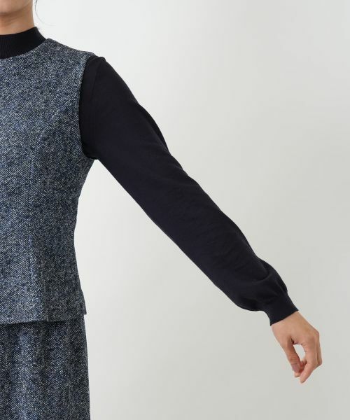 Leilian / レリアン セットアップ | ヘリンボーンプリントジレスーツ【25年10月カタログ】 | 詳細8