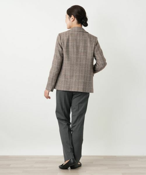 Leilian / レリアン テーラードジャケット | チェック柄ストレッチブレザー【25年10月カタログ】 | 詳細15