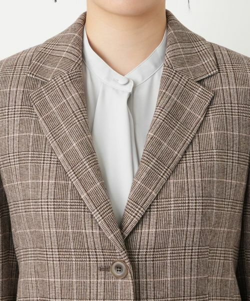 Leilian / レリアン テーラードジャケット | チェック柄ストレッチブレザー【25年10月カタログ】 | 詳細19