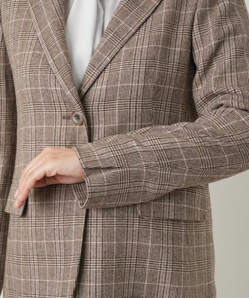 Leilian / レリアン テーラードジャケット | チェック柄ストレッチブレザー【25年10月カタログ】 | 詳細22