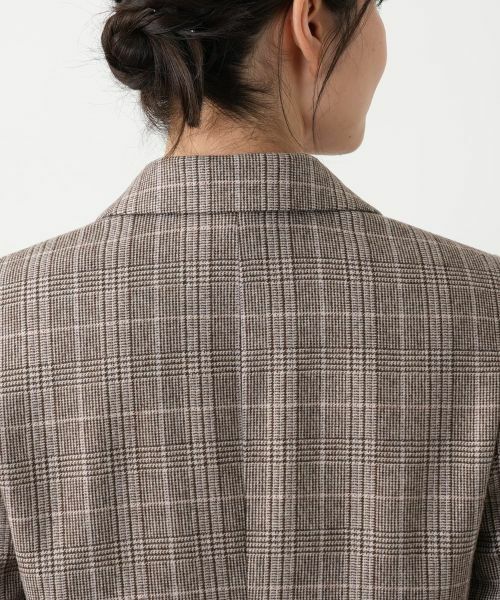 Leilian / レリアン テーラードジャケット | チェック柄ストレッチブレザー【25年10月カタログ】 | 詳細8