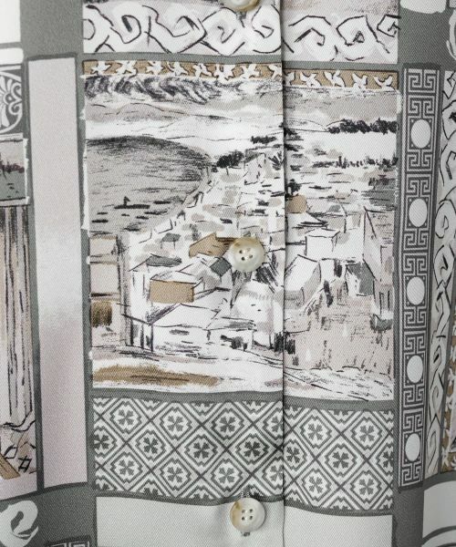 Leilian / レリアン シャツ・ブラウス | プリントバンドカラーブラウス【RATTI】 | 詳細12