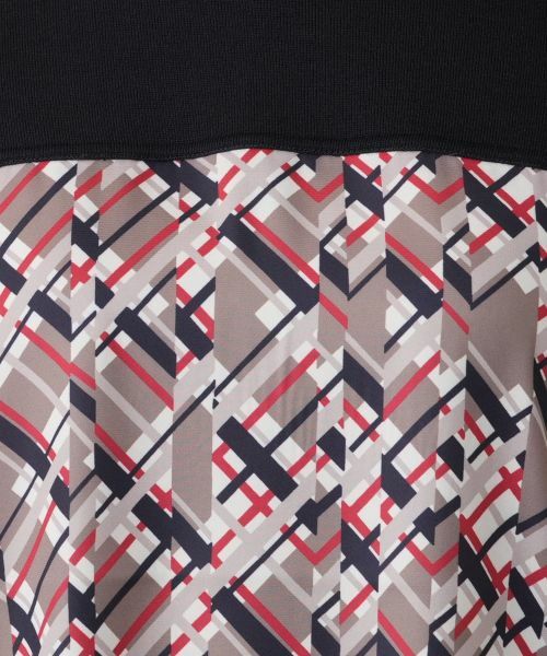 Leilian / レリアン ニット・セーター | チェック切替クルーネックニット【RATTI】 | 詳細11