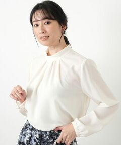 Leilian / レリアン シャツ・ブラウス | ハイネックシアーブラウス【25年11月カタログ】