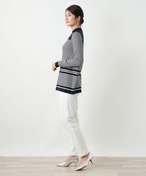 Leilian / レリアン ニット・セーター | ボーダーハイネックニット【25年10月カタログ】 | 詳細11