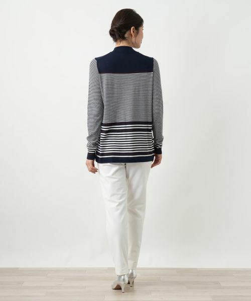 Leilian / レリアン ニット・セーター | ボーダーハイネックニット【25年10月カタログ】 | 詳細12