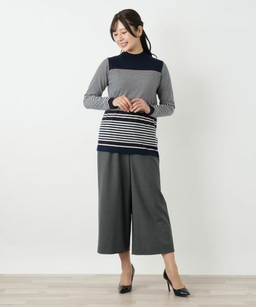 Leilian / レリアン ニット・セーター | ボーダーハイネックニット【25年10月カタログ】 | 詳細14