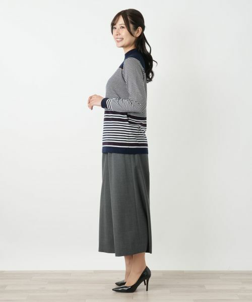 Leilian / レリアン ニット・セーター | ボーダーハイネックニット【25年10月カタログ】 | 詳細15