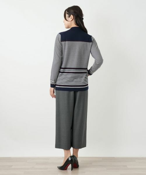 Leilian / レリアン ニット・セーター | ボーダーハイネックニット【25年10月カタログ】 | 詳細16