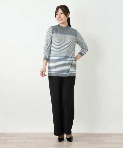Leilian / レリアン ニット・セーター | ボーダーハイネックニット【25年10月カタログ】 | 詳細17