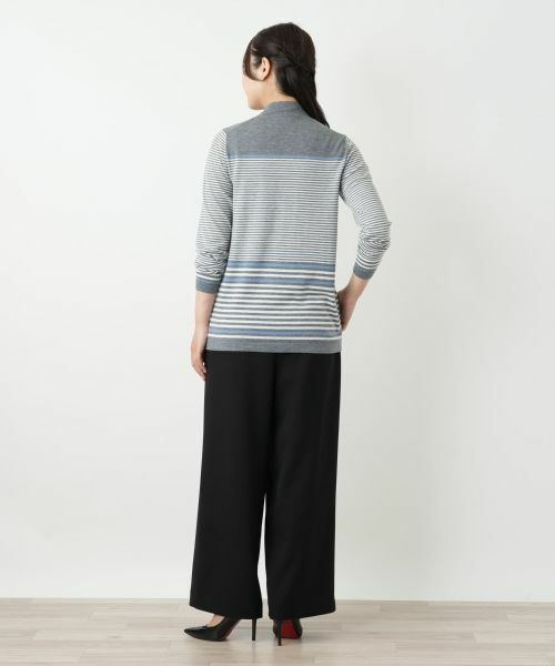 Leilian / レリアン ニット・セーター | ボーダーハイネックニット【25年10月カタログ】 | 詳細19