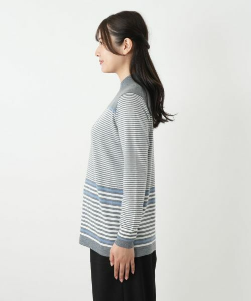 Leilian / レリアン ニット・セーター | ボーダーハイネックニット【25年10月カタログ】 | 詳細21
