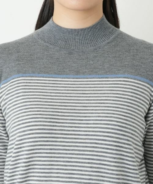 Leilian / レリアン ニット・セーター | ボーダーハイネックニット【25年10月カタログ】 | 詳細23