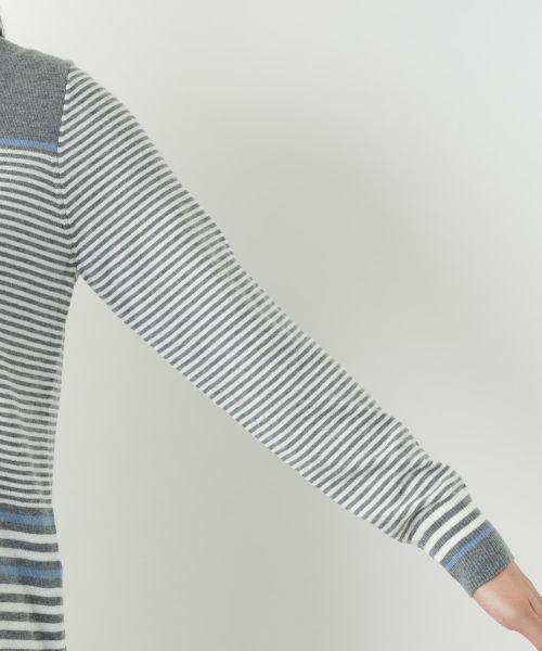 Leilian / レリアン ニット・セーター | ボーダーハイネックニット【25年10月カタログ】 | 詳細25