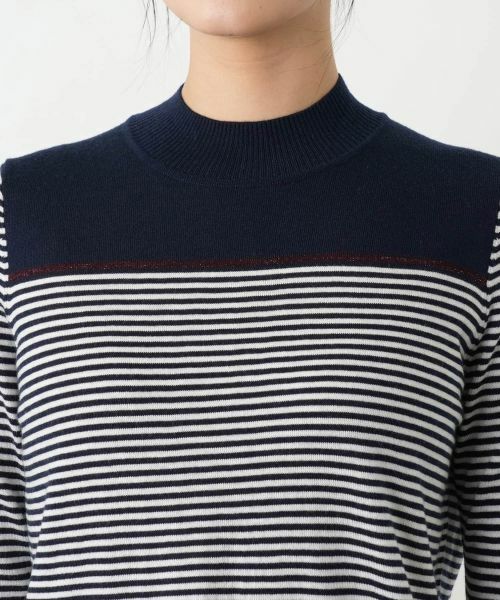 Leilian / レリアン ニット・セーター | ボーダーハイネックニット【25年10月カタログ】 | 詳細5