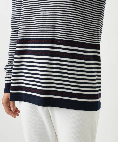 Leilian / レリアン ニット・セーター | ボーダーハイネックニット【25年10月カタログ】 | 詳細8