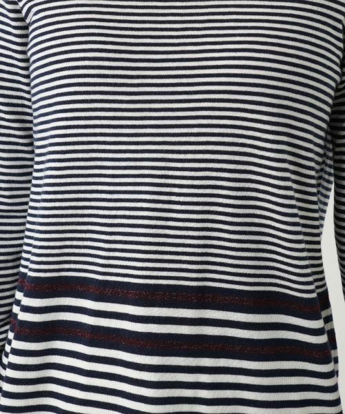 Leilian / レリアン ニット・セーター | ボーダーハイネックニット【25年10月カタログ】 | 詳細9