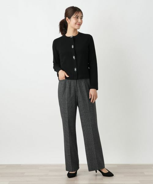 Leilian / レリアン カーディガン・ボレロ | ビジュー付きレーヨン混カーディガン【25年10月カタログ】 | 詳細13