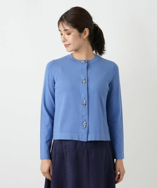 Leilian / レリアン カーディガン・ボレロ | ビジュー付きレーヨン混カーディガン【25年10月カタログ】 | 詳細19