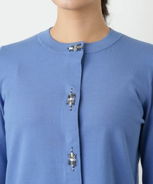 Leilian / レリアン カーディガン・ボレロ | ビジュー付きレーヨン混カーディガン【25年10月カタログ】 | 詳細22