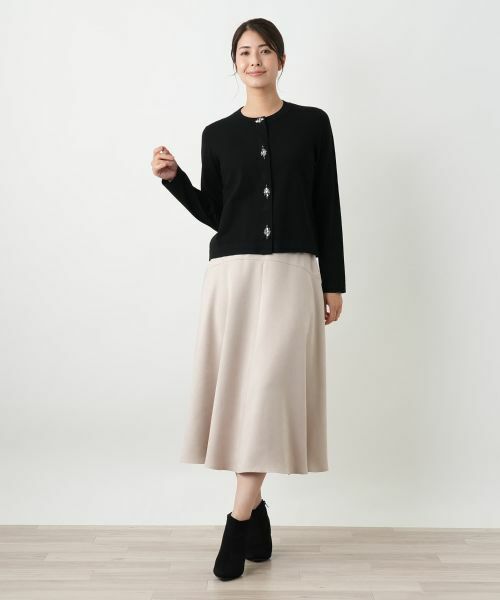 Leilian / レリアン カーディガン・ボレロ | ビジュー付きレーヨン混カーディガン【25年10月カタログ】 | 詳細4