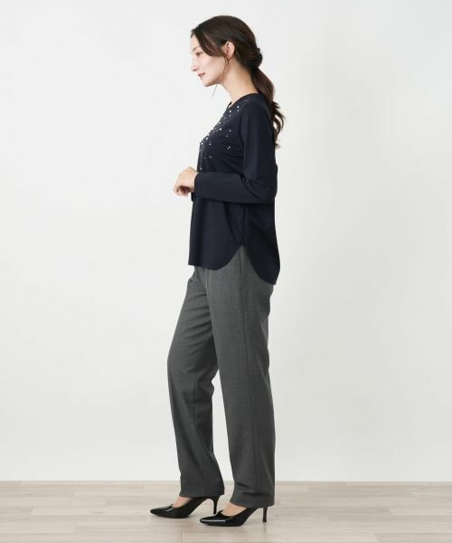 Leilian / レリアン カットソー | ビジュークルーネックカットソー | 詳細2