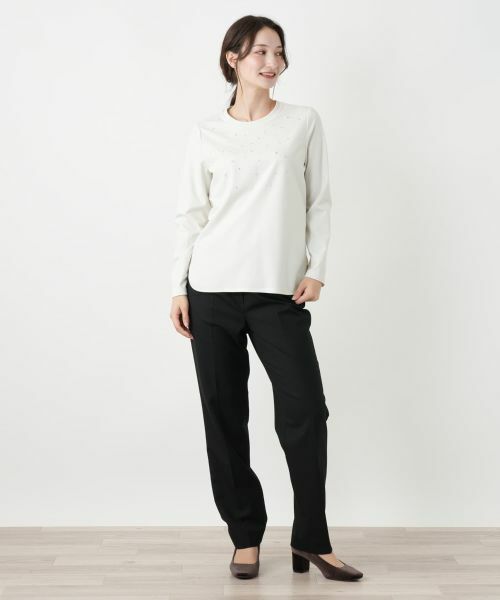 Leilian / レリアン カットソー | ビジュークルーネックカットソー | 詳細4