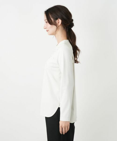 Leilian / レリアン カットソー | ビジュークルーネックカットソー | 詳細8