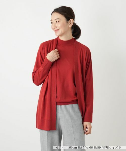 Leilian/レリアン ニットカーディガン【GEMMA】 アプリコット 11(L) Leilian/レリアン ニットカーディガン【GEMMA】 アプリコット 11(L)