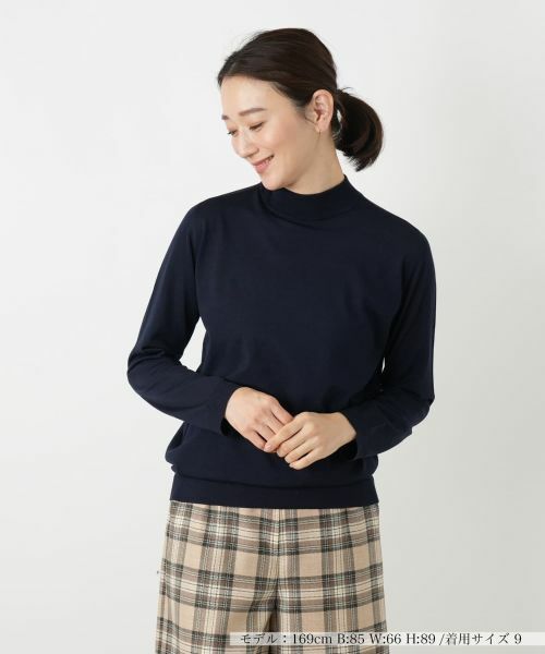 Leilian / レリアン ニット・セーター | ハイネックニット【GEMMA】(ネイビー)