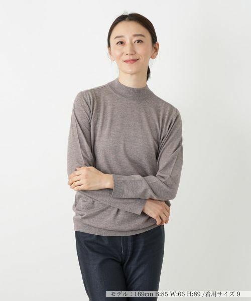 Leilian / レリアン ニット・セーター | ハイネックニット【GEMMA】(キャメル)