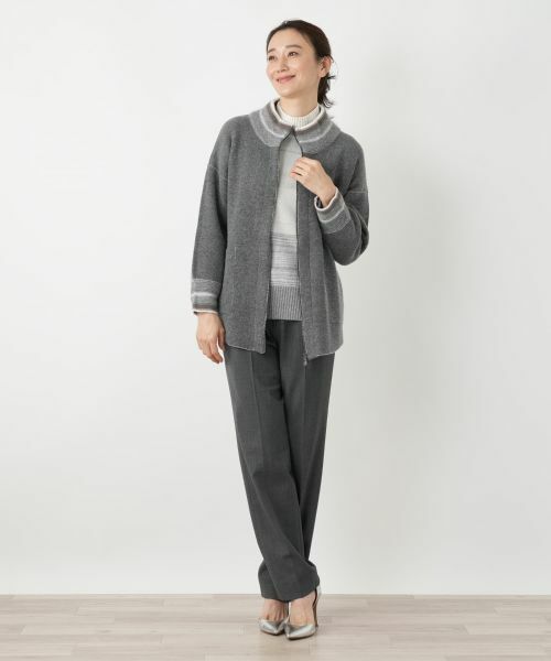 Leilian / レリアン その他アウター | ハイネックニットジャケット【LE TRICOT PERUGIA】 | 詳細1