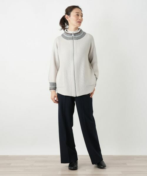 Leilian / レリアン その他アウター | ハイネックニットジャケット【LE TRICOT PERUGIA】 | 詳細4