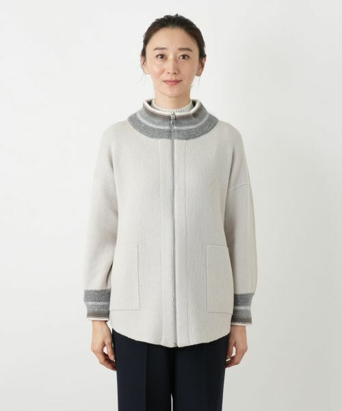 Leilian / レリアン その他アウター | ハイネックニットジャケット【LE TRICOT PERUGIA】 | 詳細7