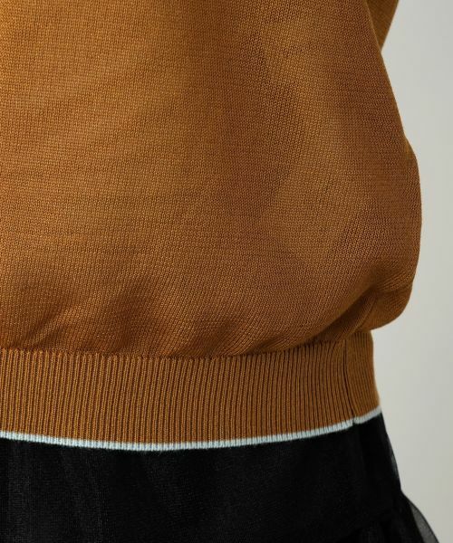 Leilian / レリアン ニット・セーター | 配色ラインクルーネックニット | 詳細10
