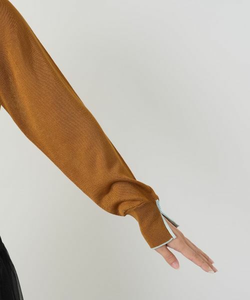 Leilian / レリアン ニット・セーター | 配色ラインクルーネックニット | 詳細9