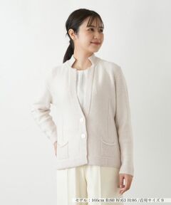 Leilian / レリアン テーラードジャケット | ラメニットジャケット