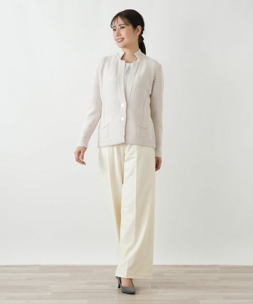 Leilian / レリアン テーラードジャケット | ラメニットジャケット | 詳細1