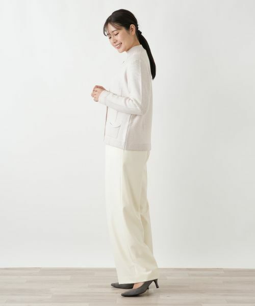 Leilian / レリアン テーラードジャケット | ラメニットジャケット | 詳細2