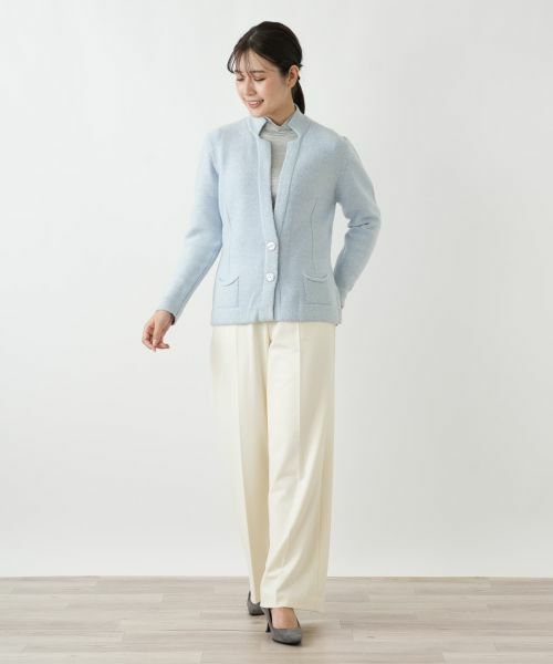 Leilian / レリアン テーラードジャケット | ラメニットジャケット | 詳細4