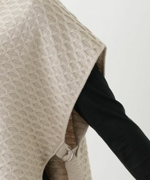 Leilian / レリアン テーラードジャケット | ラメ幾何学柄ニットベスト | 詳細13