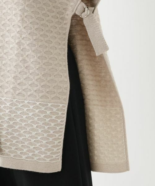 Leilian / レリアン テーラードジャケット | ラメ幾何学柄ニットベスト | 詳細14